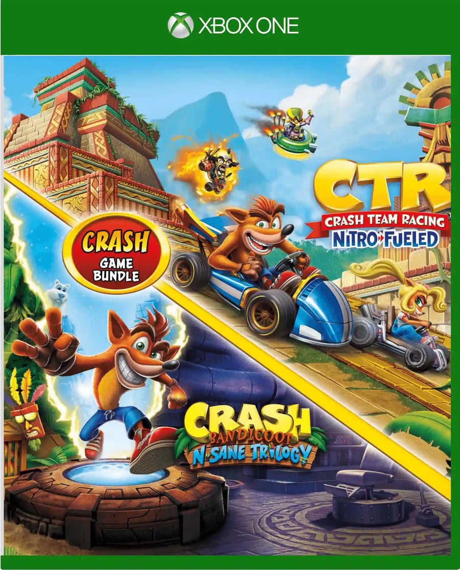 Lote Crash Bandicoot Trilogy + Crash Team Racing Nitro Fueled - XONE