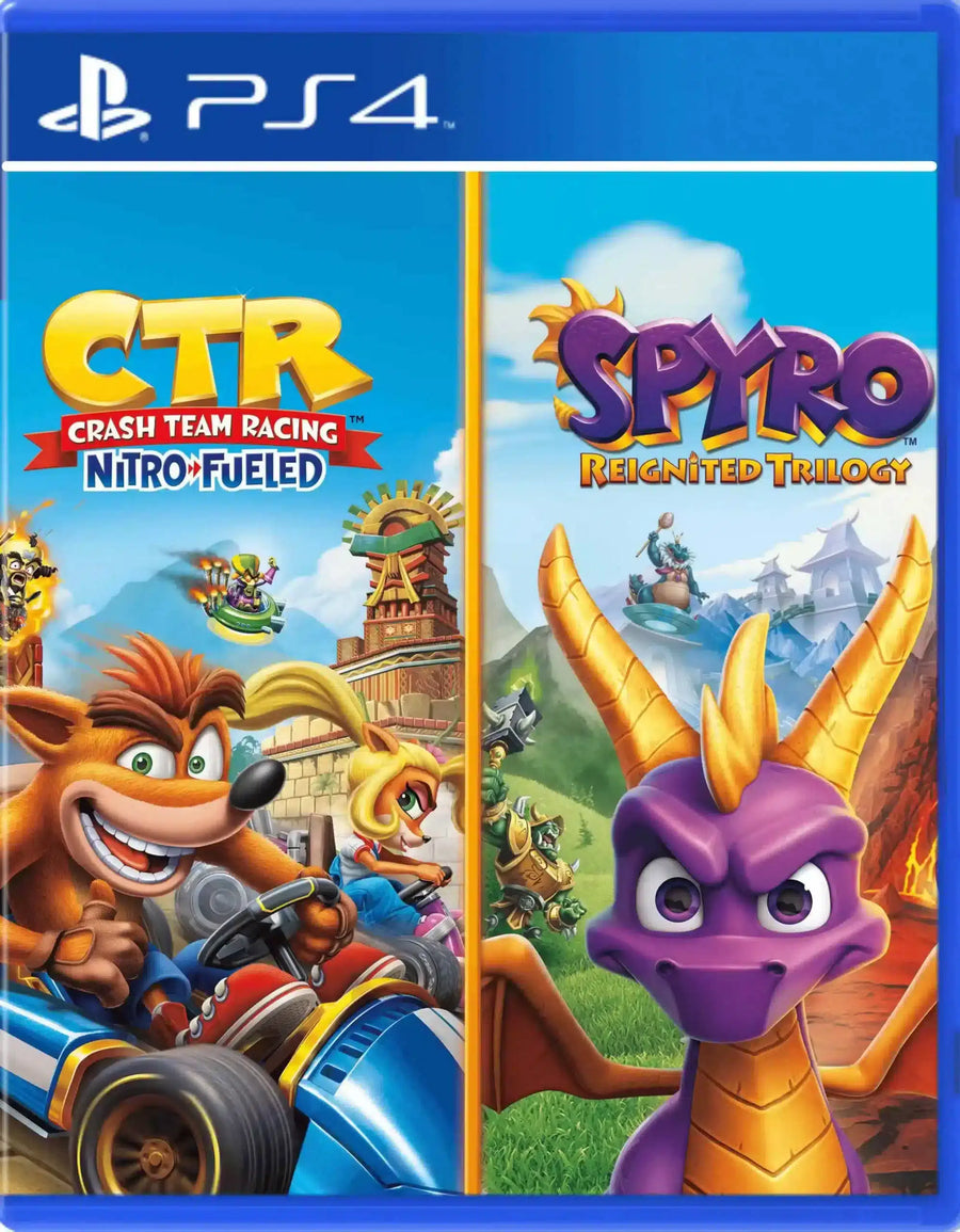 Lote Crash Team Racing Nitro Fueled + Spyro Digital PS4