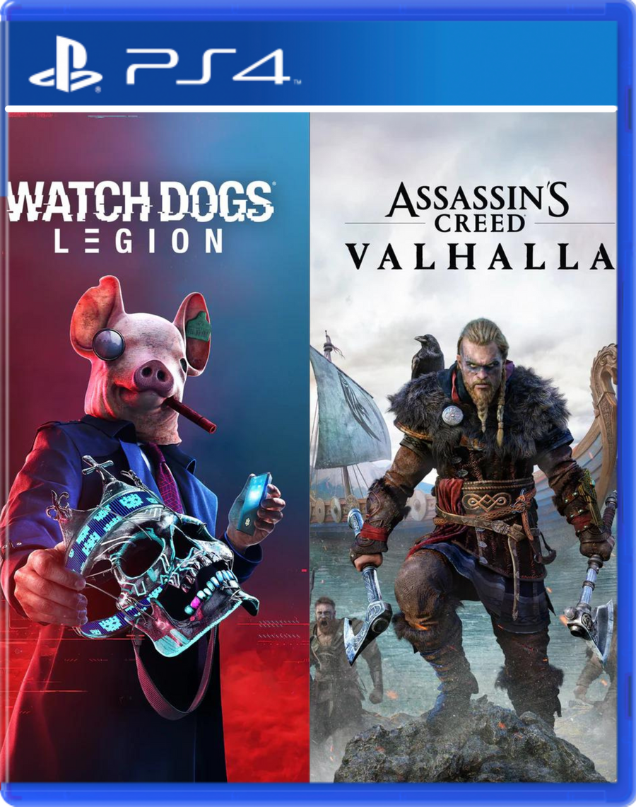 Lote de Assassin's Creed Valhalla + Watch Dogs: Legion Digital PS4