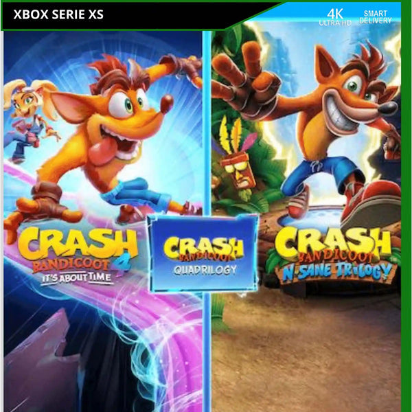 Crash Bandicoot - Lote Quadrilogy - XSERIES
