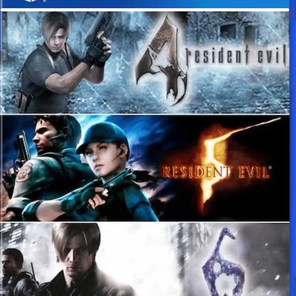 Pack Triple Resident Evil 4 5 y 6 Digital PS4