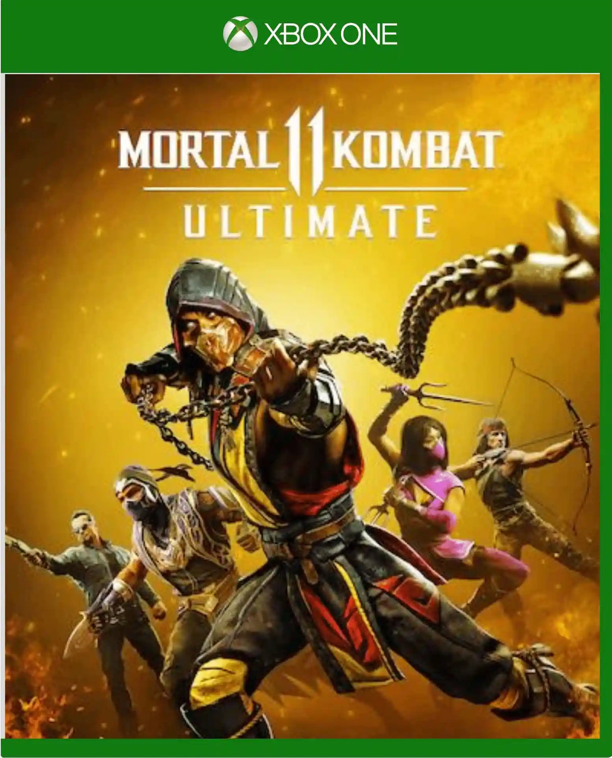 Polera Hombre Mortal Kombat Logo Negro