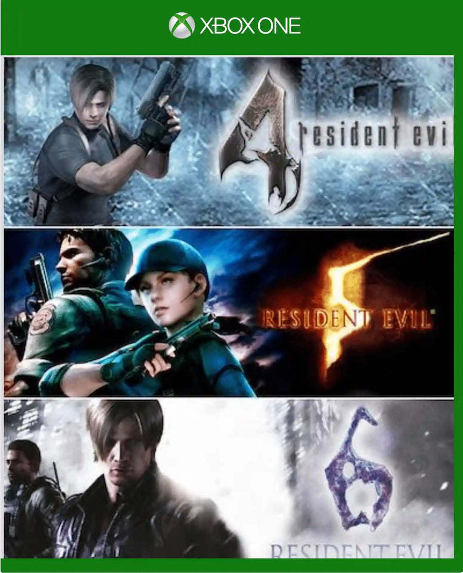 Pack Triple Resident Evil 4 5 y 6 - XONE