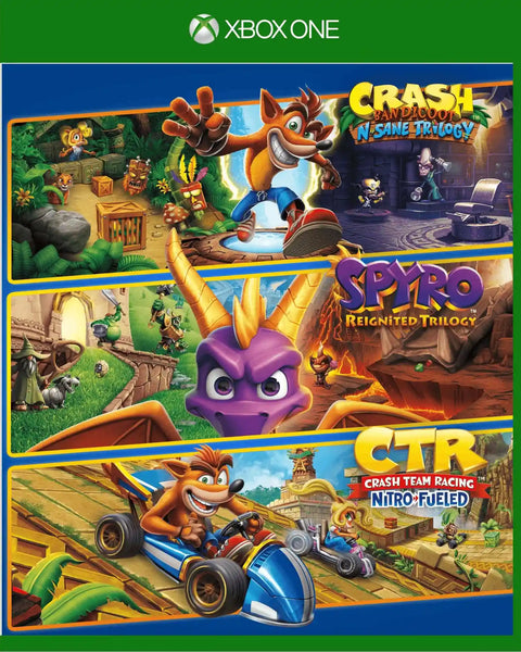 Lote Triple Juego de Crash + Spyro - XONE