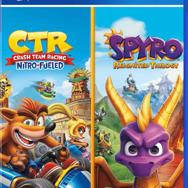 Lote Crash Team Racing Nitro Fuled + Spyro Digital PS4