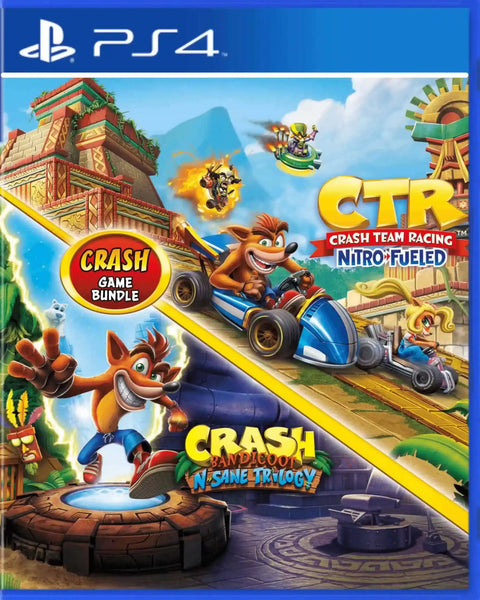 Lote Crash Bandicoot Trilogy + Crash Team Racing Nitro Fuled Digital PS4