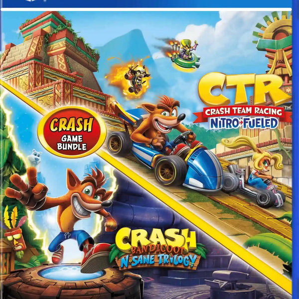 Lote Crash Bandicoot Trilogy + Crash Team Racing Nitro Fuled Digital PS4