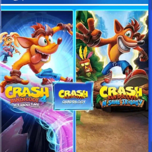 Crash Bandicoot - Lote Quadrilogy Digital PS4