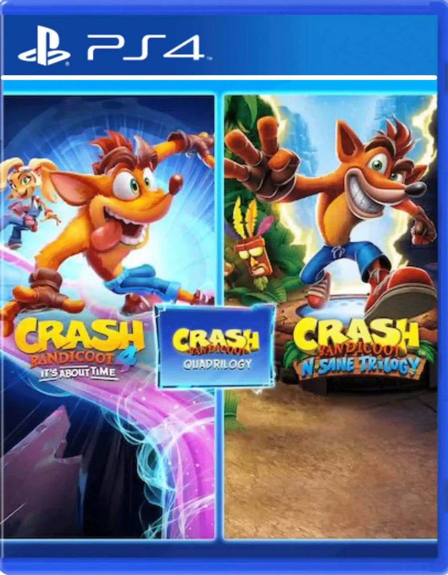 Crash Bandicoot - Lote Quadrilogy Digital PS4