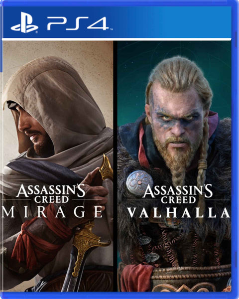 Lote Assassin's Creed Mirage y Assassin's Creed Valhalla Digital PS4