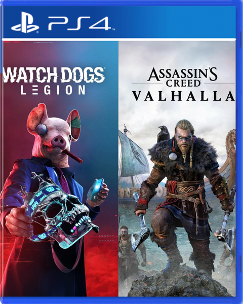 Lote de Assassin's Creed Valhalla + Watch Dogs: Legion Digital PS4