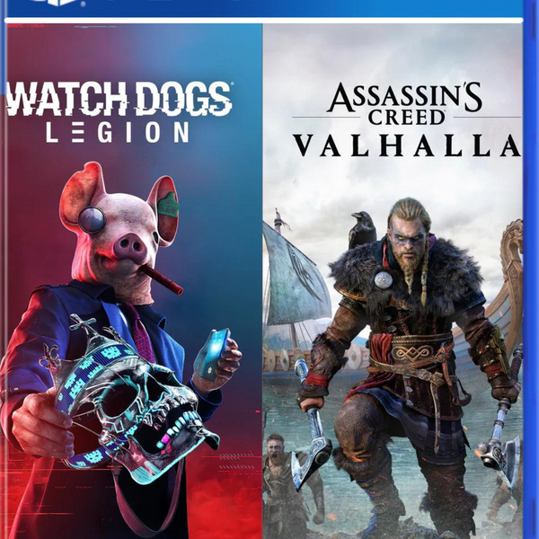 Lote de Assassin's Creed Valhalla + Watch Dogs: Legion Digital PS4